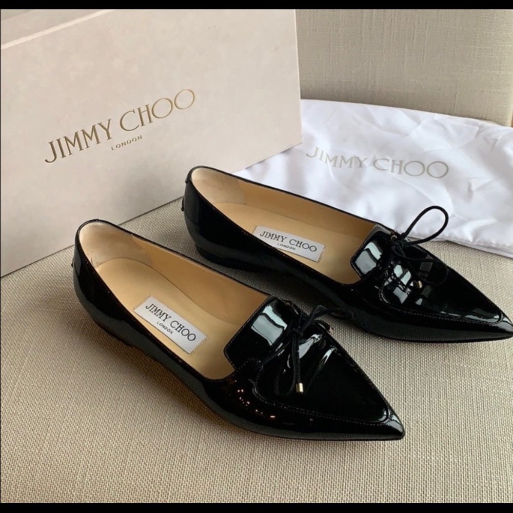 Jimmy Choo Black Pointed Toe flat